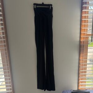 High-Waist Black Wide-Leg Women's Pants